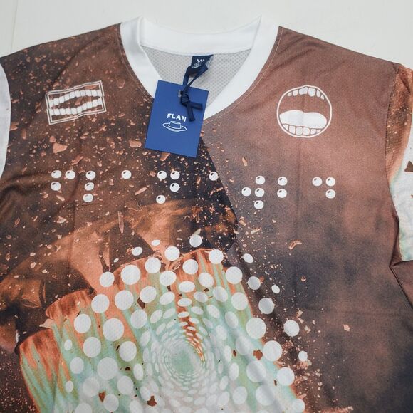 FLAN LABS Rocket Soccer Jersey Mens XL Graphics Breathable Lightweight NWT - Picture 4 of 11